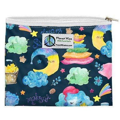 Planet Wise Reusable Zipper Sandwich Bag - Sleepy Dust, Blue