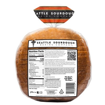 Seattle Sourdough Cracked Wheat Sourdough Bread - 24oz