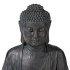 John Timberland Meditating Buddha Zen Bubbler Outdoor Water Fountain with LED Light 24" for Yard Garden Patio Home Deck Porch House Meditation Decor - 3 of 4