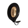 Metal Iron Wall Mounted Pillar Candle Holder Taper Candle Holder Modern Decorative Candle Sconce Candle Display Stand - 3 of 4