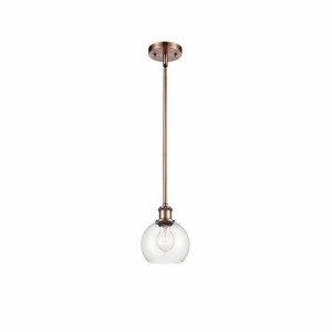 Athens - 1 Light Mini Pendant In Industrial Style-7.88 Inches Tall and 6 Inches Wide - 1 of 1