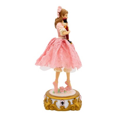 Clara Ballet Nutcracker Musical Table Piece in Pink Lace