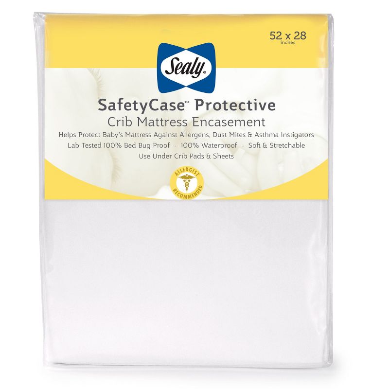 Sealy SafetyCase Protective Crib &#38; Toddler Zippered Mattress Encasement, 1 of 5
