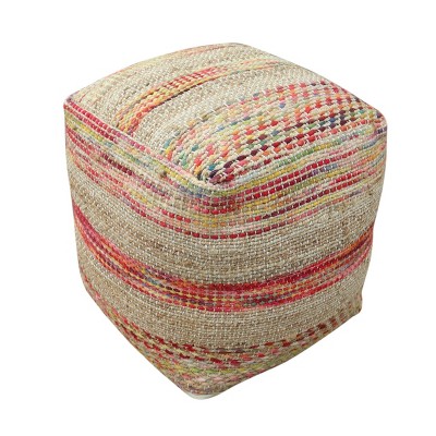 Caiman Boho Pouf Tan - Christopher Knight Home