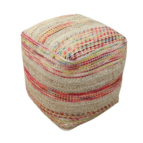 Bohemian on sale pouf ottoman