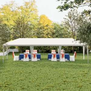 EROMMY 30x10 Party Tent Wedding Camping Canopy Outdoor Patio Gazebo Easy Up Canopy Shade With Side 8 Removable Walls - 1 of 4