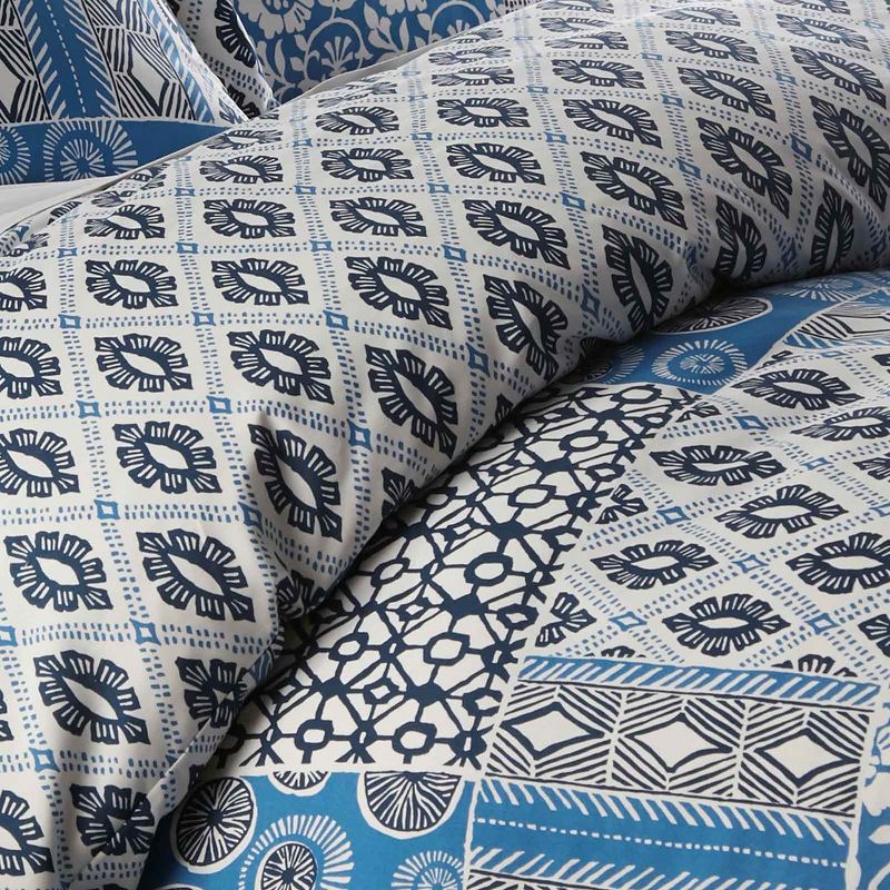 Southshore Fine Living Global Patch Oversized Reversible Duvet Cover Set with shams, 2 of 7