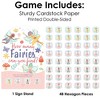 Big Dot of Happiness Let's Be Fairies - Fairy Garden Birthday Party Scavenger Hunt - 1 Stand and 48 Game Pieces - Hide and Find Game - 4 of 4