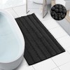 Hearth & Harbor Striped Bathroom Rug set, Ultra Soft Chenille Bathroom Rugs - 2 of 4