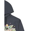 Ladies Star Wars Yoda Hoodie - Star Wars The Mandalorian Ladies Baby Yoda Hoodie Sweatshirt - 4 of 4