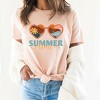 Simply Sage Market Women's Boho Summer Time Sunglassess Short Sleeve Graphic Tee - 2 of 3