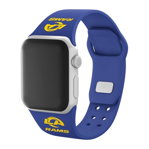 Blue Los Angeles Rams Silicone Apple Watch Band