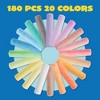 Joyfy 120/160/180 PCS Kids Sidewalk Chalk Non-toxic Washable Chalk for Chalkboard Blackboard Playground Street Outdoor School Art Supplies Paint Toy - 2 of 4