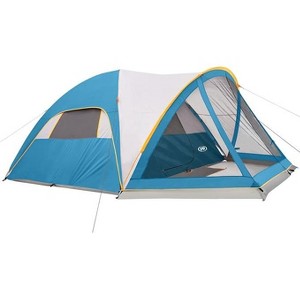 Anybear 6 Person Camping Tent with Screen Room Ocean Blue Windproof - 1 of 4