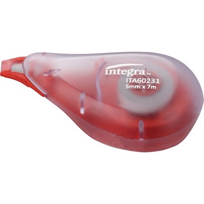 Integra Mini Correction Tape 1/5"x197" 2/PK Transparent Dispenser 60231