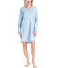 Ocean Pacific Women's Waffle Knit Long Sleeve Sleepshirt - 2 of 4