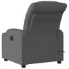 vidaXL Dark Gray Fabric Massage Recliner Chair - Manual Reclining Armchair with Vibration Massage - 4 of 4