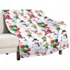 DSANE Christmas Deer Santa Claus Snowmen Christmas Throw Blanket Soft Fleece Christmas Blanket Cozy Flannel Throw for Couch Bed - 3 of 4