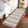 Garvee Christmas Area Rug Washable  Hallway Runner Rug Snowflake Holiday Decor Bedroom Rug Decorative Xmas Boho Carpet Dining Room Office - 3 of 4