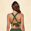 Women's Chic Crochet Trim Strappy Self Tie Back Bikini Top - Cupshe - 3 of 4