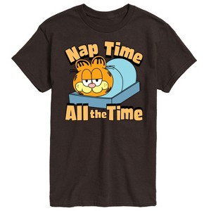 Men's - Garfield - Nap Time All The Time Short Sleeve Graphic T-Shirt - 1 of 4