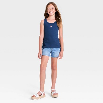 Детские Cat & Jack Girls' 'Sailboat' Graphic Tank Top - Cat & Jack™ Navy Blue M — фото 3