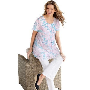 Woman Within Miracle Mesh Overlay Tunic - 1 of 4