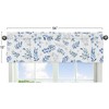 Sweet Jojo Designs Window Valance Treatment 54in. Botanical Blue and White - 3 of 4