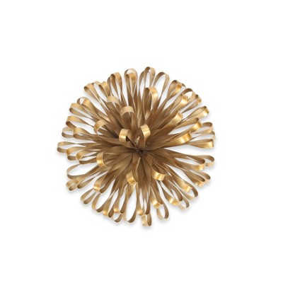 Cheung's Joelle Golden Metal Ribbon Table Decor - Small