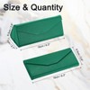 Unique Bargains Foldable PU Leather Magnetic Triangle Glasses Eyewear Case - 2 of 4