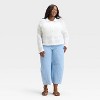Women's Openwork Button-Front Cardigan - Universal Thread™ White - 3 of 3
