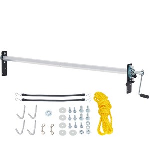 VEVOR Hand Crank Tarp Roller Kit, 64" to 104" Wide, Aluminum Alloy, Manual Cab Level Dump Truck Tarp Roller with 7" Sponge-Wrapped Handle - 1 of 4