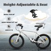 VASIP 20 inch Kids Bike for Boys & Girls,Ages 6-12,7-Speed Steel Frame & Dual Disc Brakes,20x1.75" Tires for Road Riding,White - 4 of 4