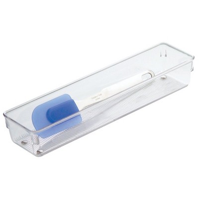 InterDesign 52530 Linus Drawer Organizer, 3" x 12" x 2", Clear