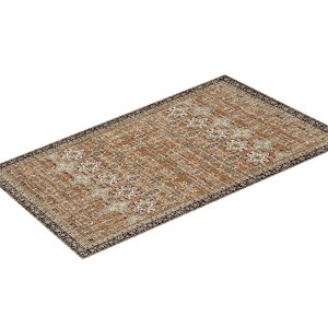 VEVOR Area Rug,6 x 9 ft Large Washable Rug, Non-Slip and Tear-Resistant Soft Carpet,Pet Friendly Vintage Area Rugs,Indoor Mat for Bedroom,Brown Green - 1 of 4