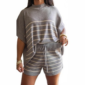 Women's Striped Shorts - Everyday Chic Boutique - 1 of 4