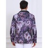 INSPIRE CHIC Men's Single Button Notch Lapel Prom Flower Print Suit Jacket - 3 of 4