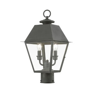 Livex Lighting Wentworth 2 - Light Post Light in  Charcoal - 1 of 1