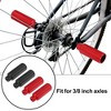 Unique Bargains Universal Aluminum Alloy Axle Rear Foot Pegs Footrests for BMX MTB Bike Bicycle Fit 3/8 Inch 2 Pair - 2 of 4