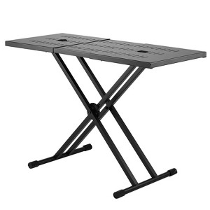 VEVOR DJ Table Stand, (32"-43") x 18" Portable DJ Laptop and Controller Stand, Lightweight DJ Desk DJ Booth Adjustable Height DJ Stand, Black - 1 of 4