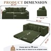 Sapphtopaz 82.25" 2-in-1 Couches for Living Room Convertible Sofa Bed Pull Out Sleeper Couch with 5 Pillows&Cup Holders Couch Bed for Bedroom - 3 of 4