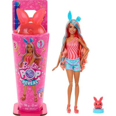 Barbie Pop Reveal Shakes Series 12" Doll and Accessories Set, Scented Bright Bunny Fashion Doll