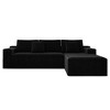 Resenkos 104" Right Chaise Sectional Sofa, L-Shaped Cloud Design with Deep Seating and No Assembly, Grey - 4 of 4