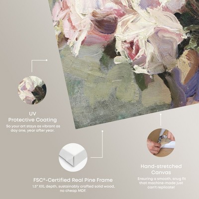 Vintage Roses Oil Painting on Gallery Wrapped Canvas, 20" x 16"