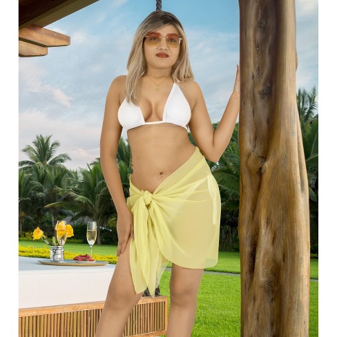 Happy Bay Sarong For Women Chiffon Cover Up Short Women s Summer Pool Beach Wrap Skirt Bikini Cover ups Dress Target