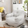 Bean Bag Couch With Filling Soft Velvet Fabric Bean Bag Chair Filled With Memory Sponge Comfy Beanbag Chair For Adults,Lazy Chair-Cuddlewood - 2 of 4