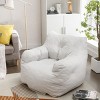 Bean Bag Chair Lazy Chair,37" W Velvet Bean Bag Chair,Fluffy Lazy Sofa,Indoor & Outdoor-Cuddlewood - image 2 of 4