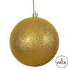 Vickerman Antique Gold Ball Ornament - 3 of 4