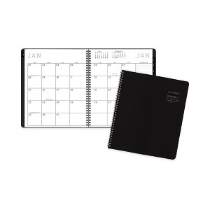 Contemporary Lite Monthly Planner, 11 x 9, Black Cover, 12-Month (Jan to Dec): 2025 - 1 of 4