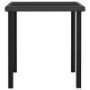 vidaXL 3 Piece Patio Dining Set Poly Rattan Black - 4 of 4